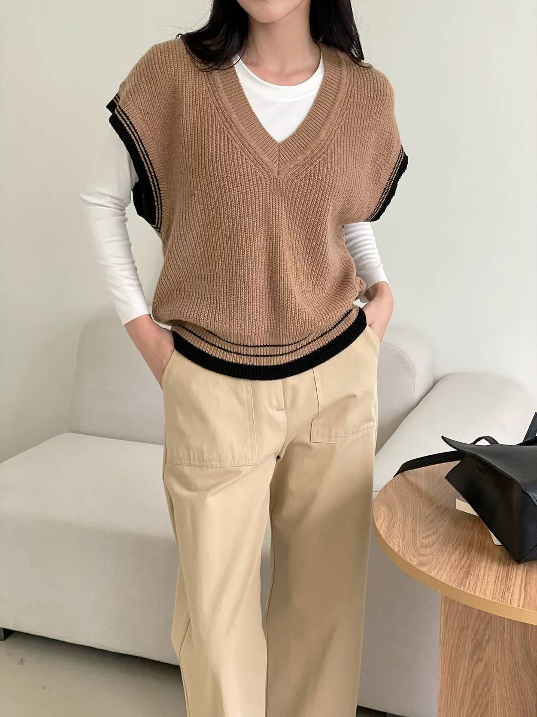 MUSTBE韓國代購㊣女裝新品時尚熱賣推薦真品吊帶背心不含內搭MUSTBE吊帶/背心圖色2
