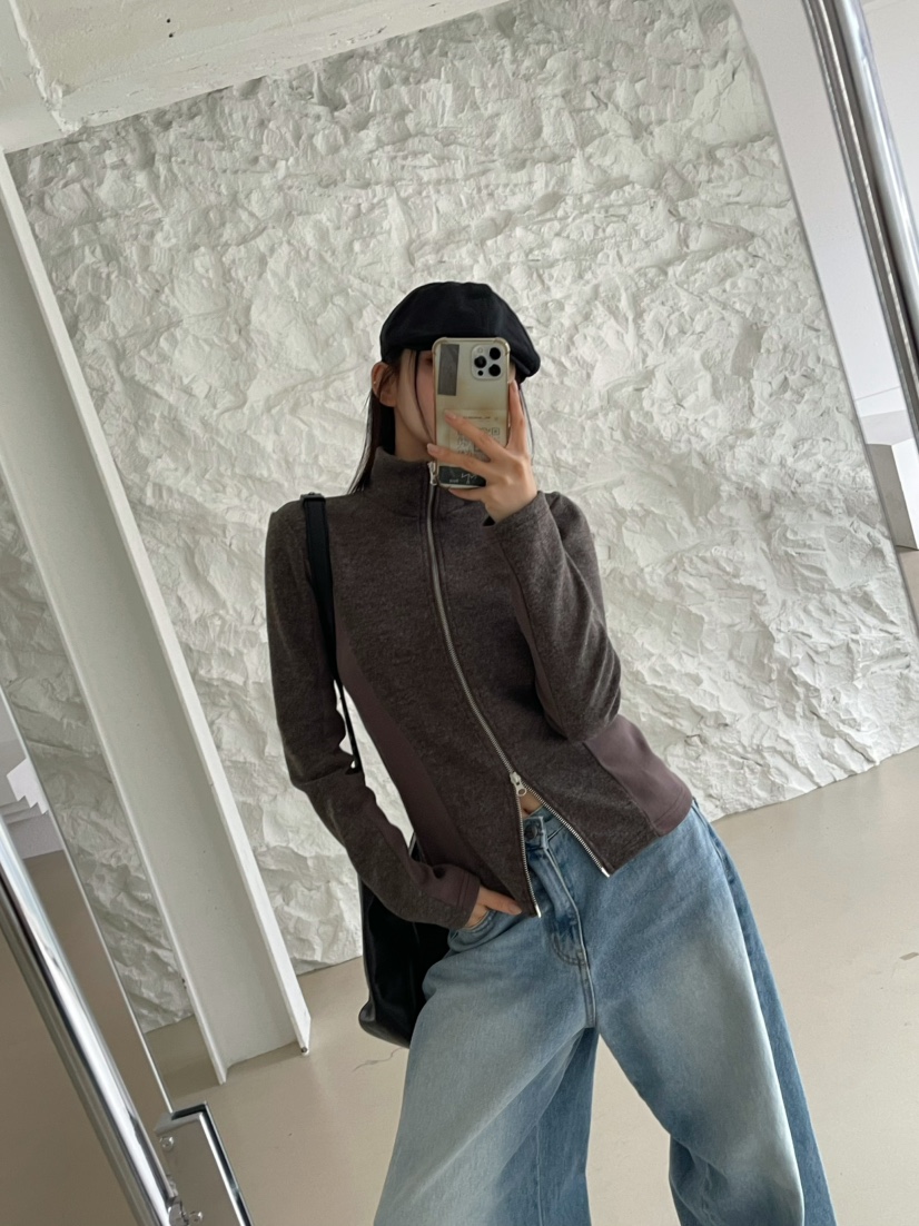 REIZ韓國代購㊣女裝新品人氣熱賣真品休閑職業時尚夾克羊毛REIZ夾克