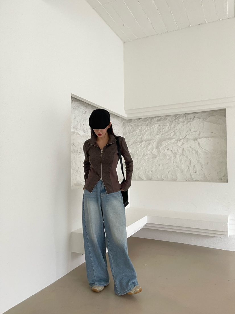 REIZ韓國代購㊣女裝新品人氣熱賣真品休閑職業時尚夾克羊毛REIZ夾克