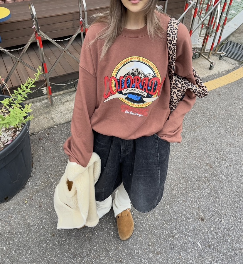 CRACKERS韓國直郵㊣女裝新款人氣職業25秋冬休閑推薦熱賣衛衣CRACKERS衛衣