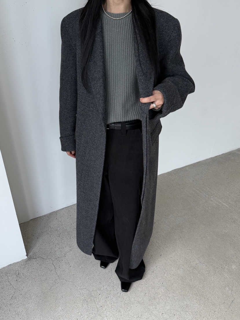 TAUPE東大門㊣實拍女士新款熱賣時尚人氣職業中長款大衣人字形TAUPE中長款大衣
