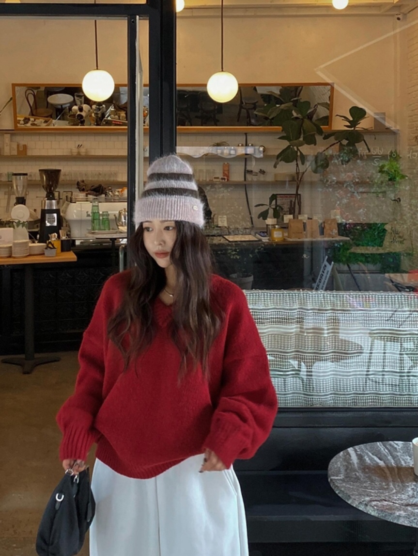 LIKEVAM東大門㊣代購女士新款人氣休閑25秋冬推薦帽子安哥拉LIKEVAM帽子