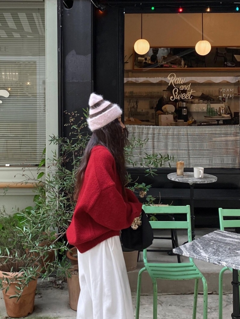 LIKEVAM東大門㊣代購女士新款人氣休閑25秋冬推薦帽子安哥拉LIKEVAM帽子