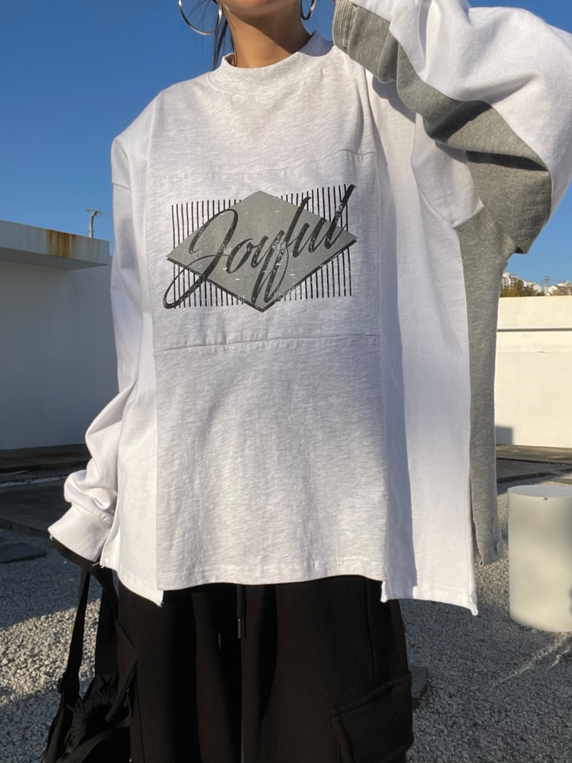 REIZ韓國直郵㊣女裝新品25秋冬推薦時尚休閑熱賣真品長袖T恤REIZ長袖T恤