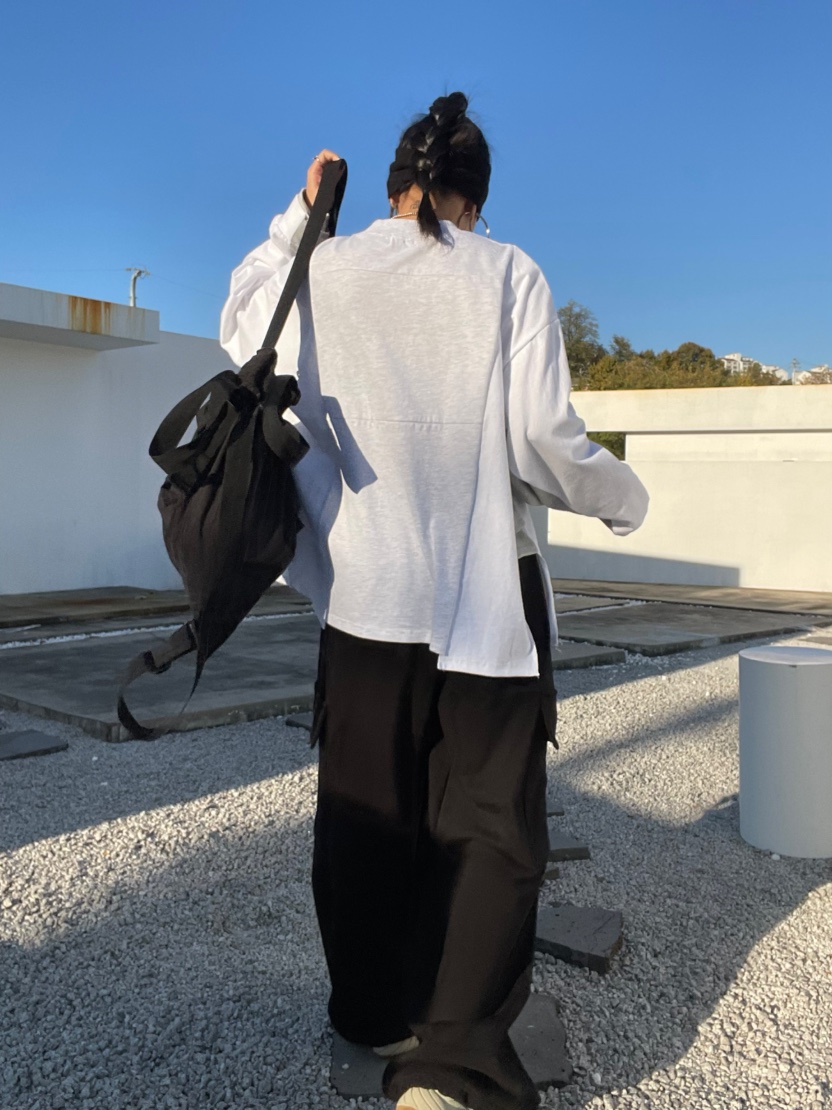 REIZ韓國直郵㊣女裝新品25秋冬推薦時尚休閑熱賣真品長袖T恤REIZ長袖T恤