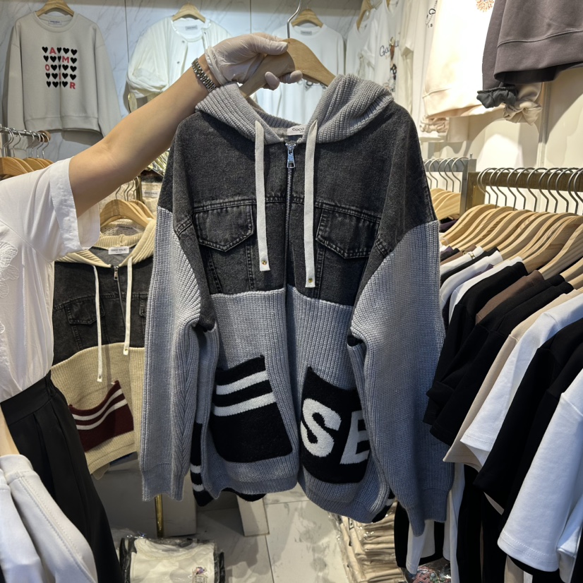 COCO HOLIC東大門㊣實拍女士新品時尚職業人氣熱賣夾克兜帽COCO HOLIC夾克圖色2