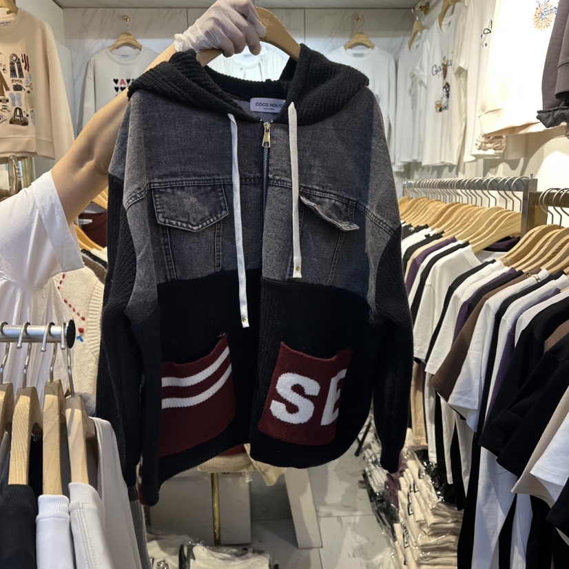 COCO HOLIC東大門㊣實拍女士新品時尚職業人氣熱賣夾克兜帽COCO HOLIC夾克圖色3