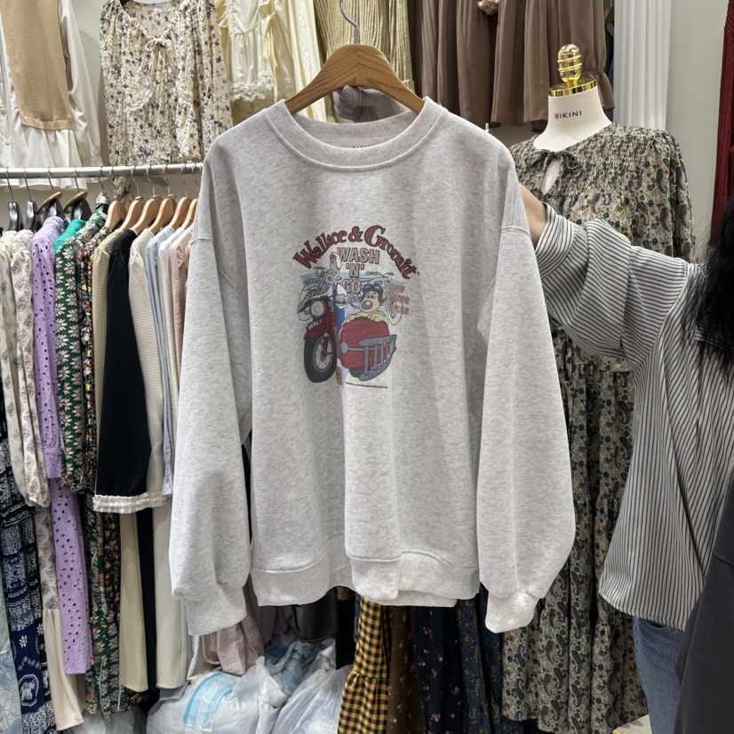 BIKINI韓國直郵㊣女裝新品休閑職業真品時尚熱賣人氣25秋冬衛衣BIKINI衛衣