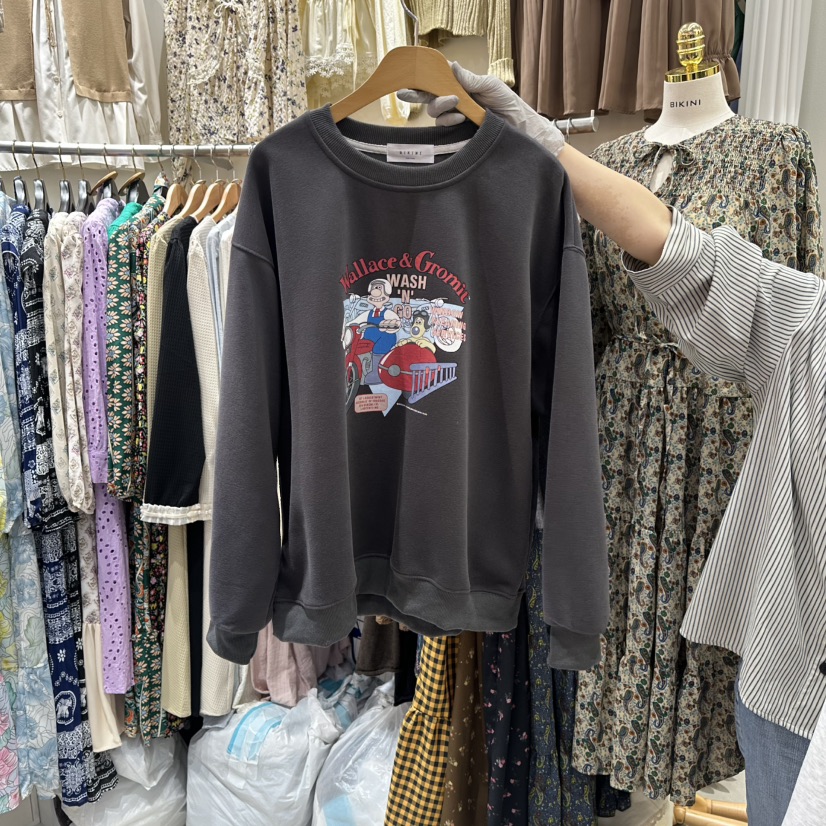 BIKINI韓國直郵㊣女裝新品休閑職業真品時尚熱賣人氣25秋冬衛衣BIKINI衛衣圖色2