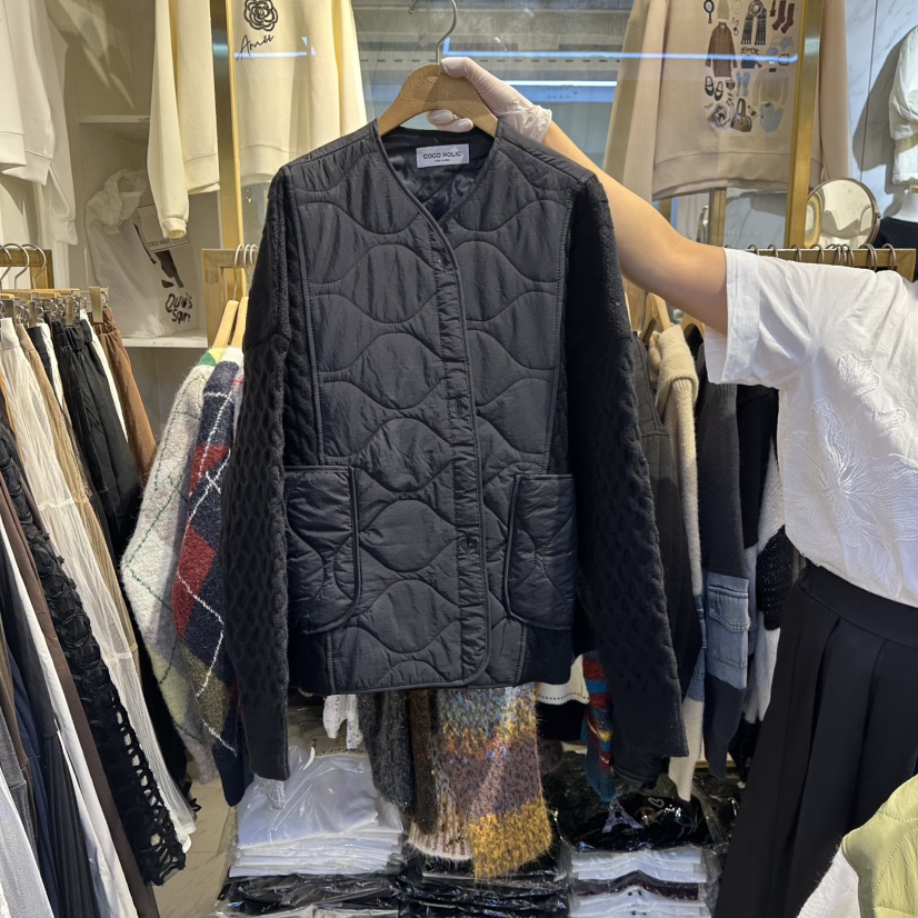 COCO HOLIC東大門㊣實拍女裝新品時尚職業推薦人氣短款棉服COCO HOLIC短款棉服圖色2