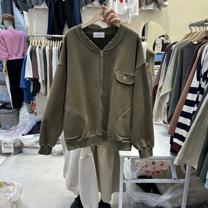REPLAY東大門㊣直郵女裝新款25秋冬推薦熱賣真品夾克口袋加絨REPLAY夾克圖色2