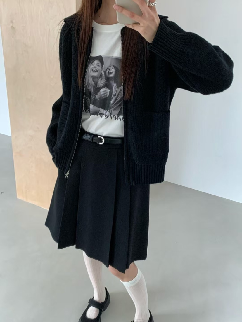 ANOU韓國直郵㊣女士新款25秋冬人氣時尚職業真品推薦熱賣毛衣ANOU毛衣
