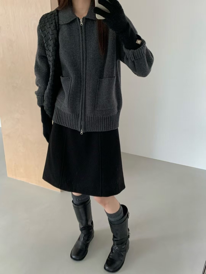 ANOU韓國直郵㊣女士新款25秋冬人氣時尚職業真品推薦熱賣毛衣ANOU毛衣