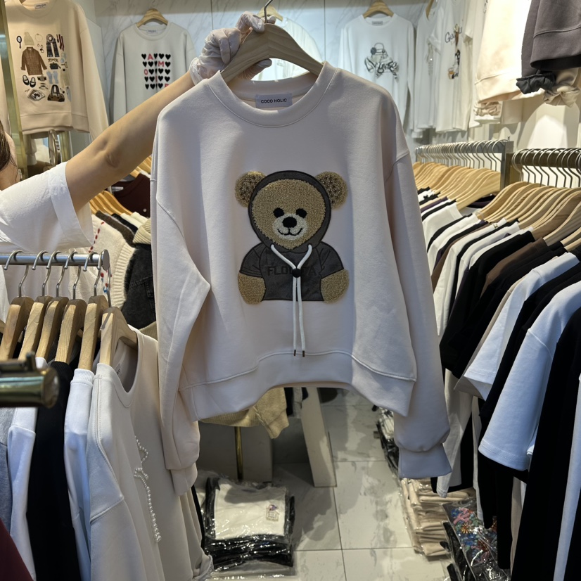 COCO HOLIC東大門㊣直郵女士新款推薦職業時尚25秋冬衛衣兜帽COCO HOLIC衛衣