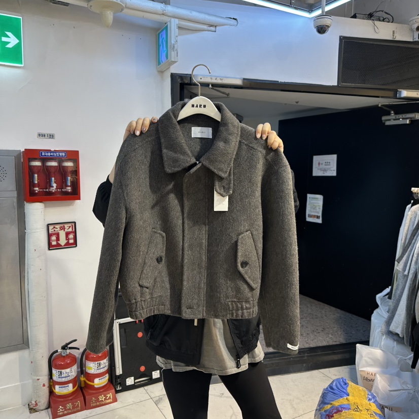 HARU東大門㊣代購女士新品職業熱賣人氣時尚25秋冬夾克手工HARU夾克圖色3