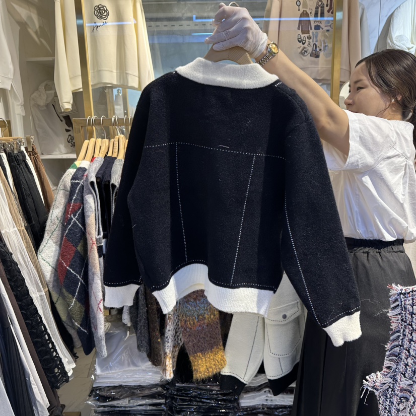 COCO HOLIC韓國代購㊣女士新款休閑25秋冬職業熱賣真品夾克COCO HOLIC夾克