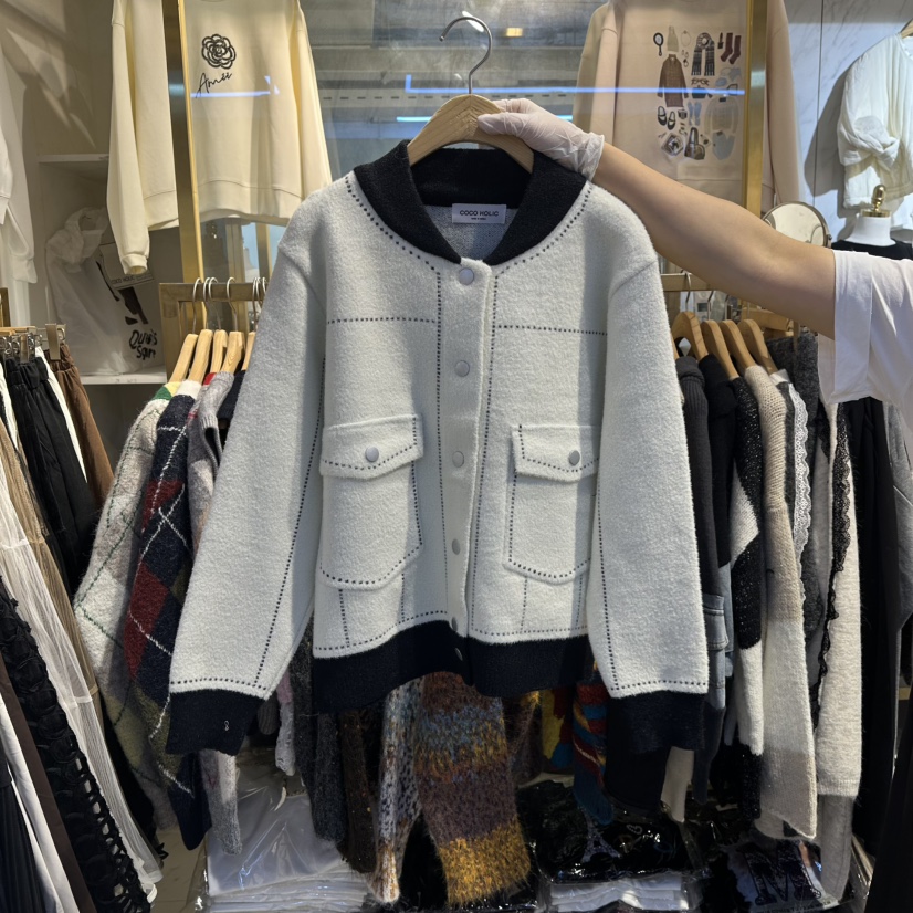 COCO HOLIC韓國代購㊣女士新款休閑25秋冬職業熱賣真品夾克COCO HOLIC夾克