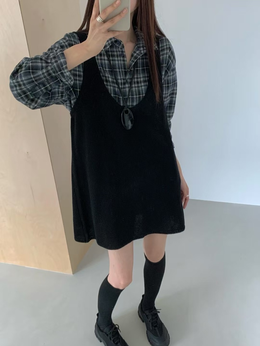 ANOU韓國直郵㊣女士新款休閑人氣時尚真品熱賣25秋冬連衣裙ANOU連衣裙
