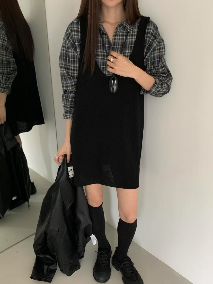 ANOU韓國直郵㊣女士新款休閑人氣時尚真品熱賣25秋冬連衣裙ANOU連衣裙