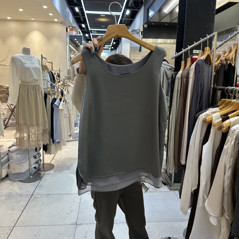 SANS韓國代購㊣女裝新款時尚真品職業25秋冬人氣推薦吊帶背心SANS吊帶/背心圖色4
