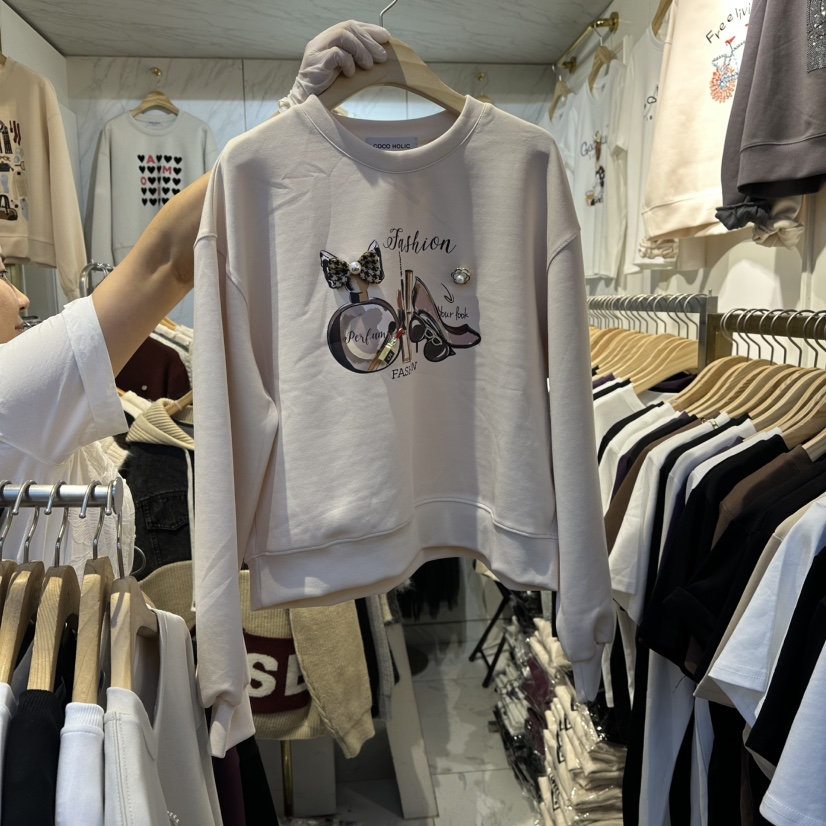 COCO HOLIC東大門㊣代購女裝新品25秋冬休閑真品推薦人氣衛衣COCO HOLIC衛衣