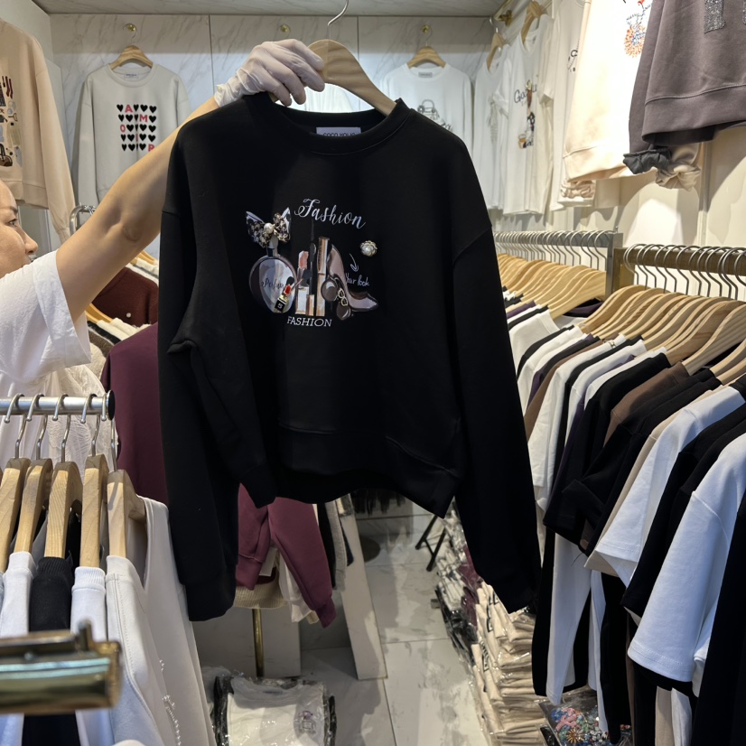 COCO HOLIC東大門㊣代購女裝新品25秋冬休閑真品推薦人氣衛衣COCO HOLIC衛衣圖色3