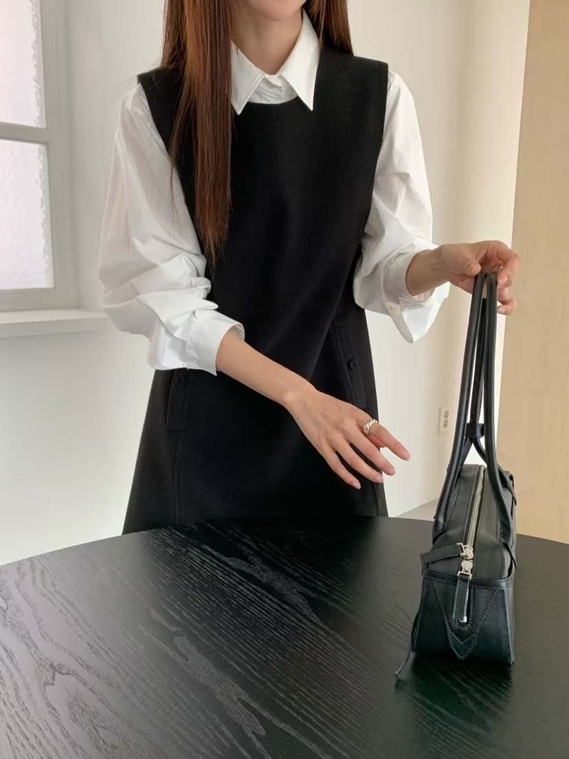 ANOU韓國代購㊣女裝新款人氣真品熱賣25秋冬職業推薦連衣裙ANOU連衣裙