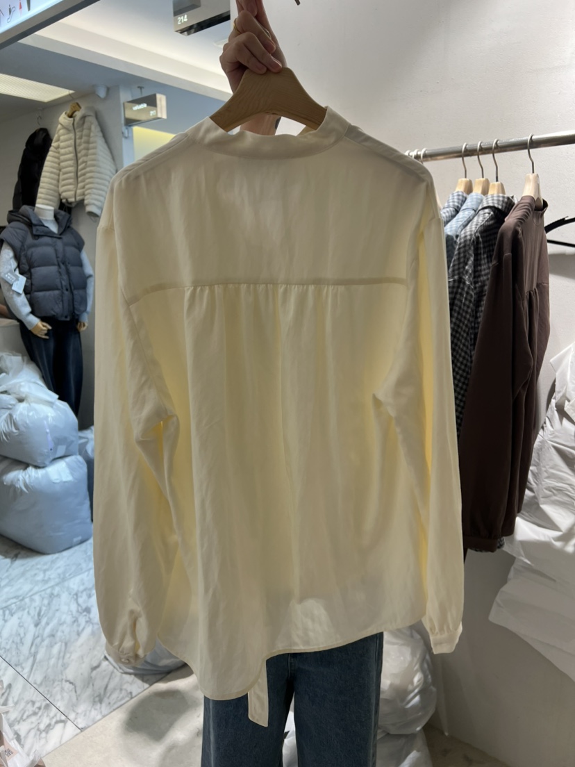 FF東大門㊣代購女士新品人氣真品休閑職業25秋冬襯衫蕾絲衫紐扣FF/SUNDAY襯衫/蕾絲衫