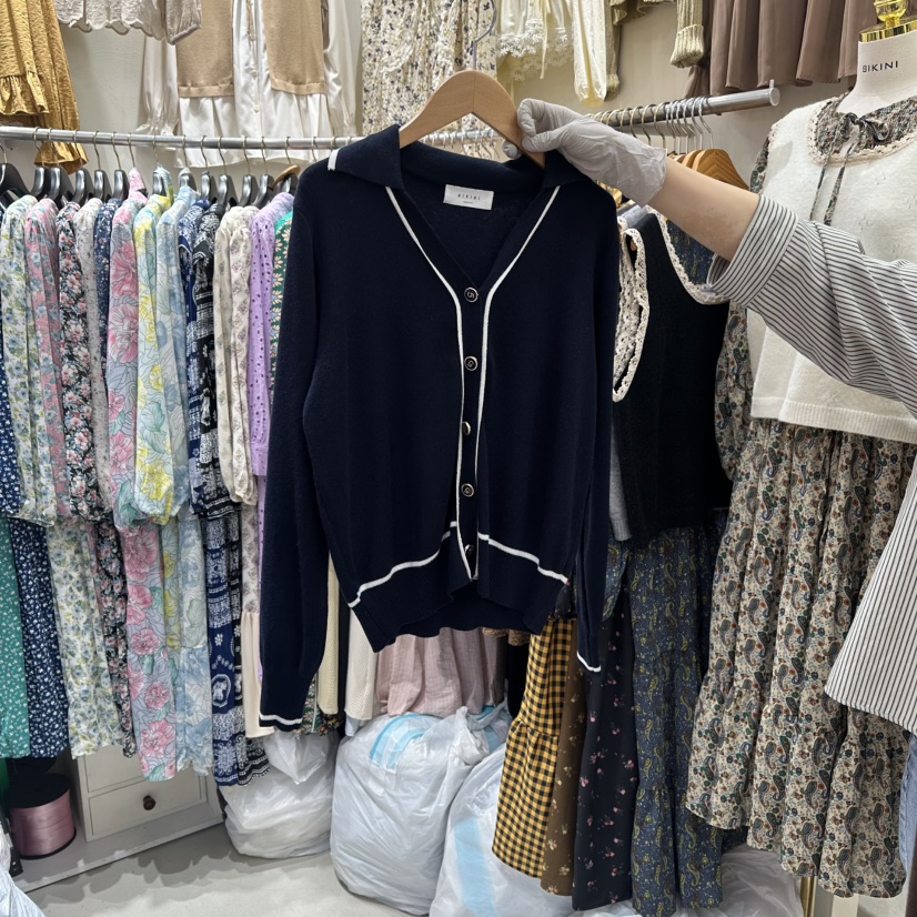 BIKINI東大門㊣實拍女裝新款時尚真品人氣職業休閑熱賣針織衫BIKINI針織衫圖色4