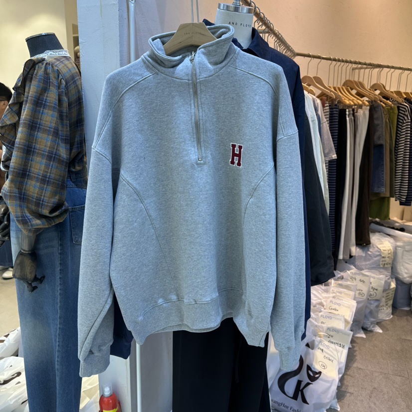 AND FLOYD東大門㊣代購女裝新款真品25秋冬推薦熱賣衛衣拉鏈stunning and Floyd衛衣