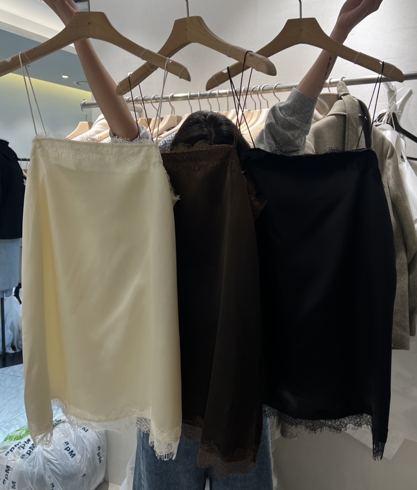 FF東大門㊣實拍女裝新款真品推薦25秋冬人氣休閑吊帶背心蕾絲FF/SUNDAY吊帶/背心