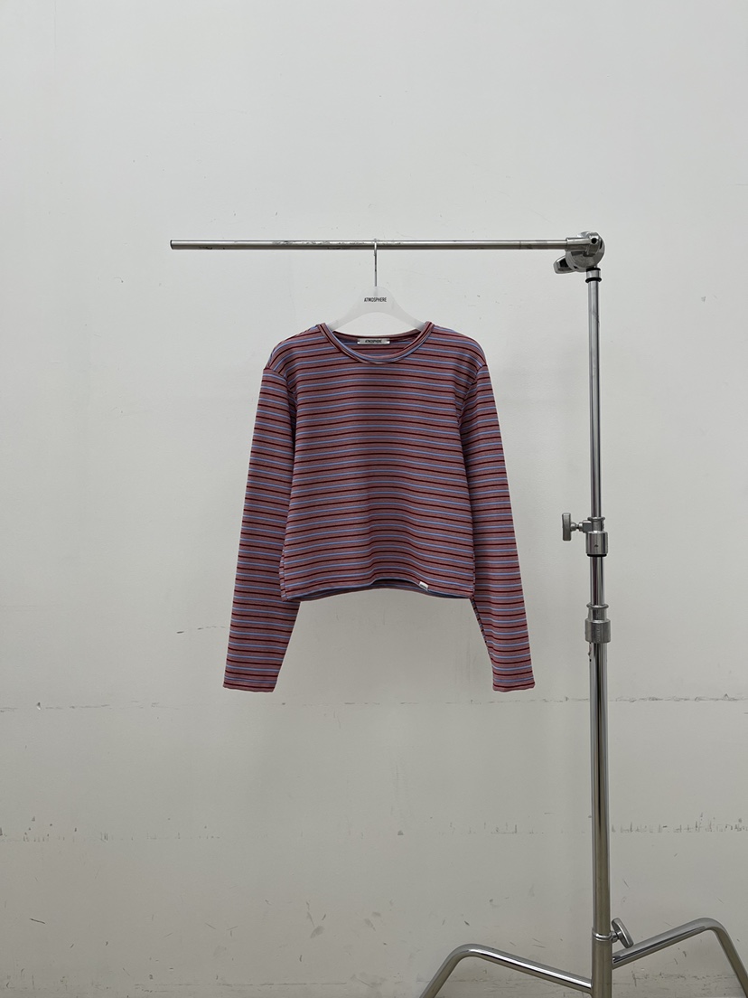 ATMOSPHERE韓國直郵㊣女裝新品25秋冬人氣熱賣職業真品長袖T恤ATMOSPHERE/BLING長袖T恤