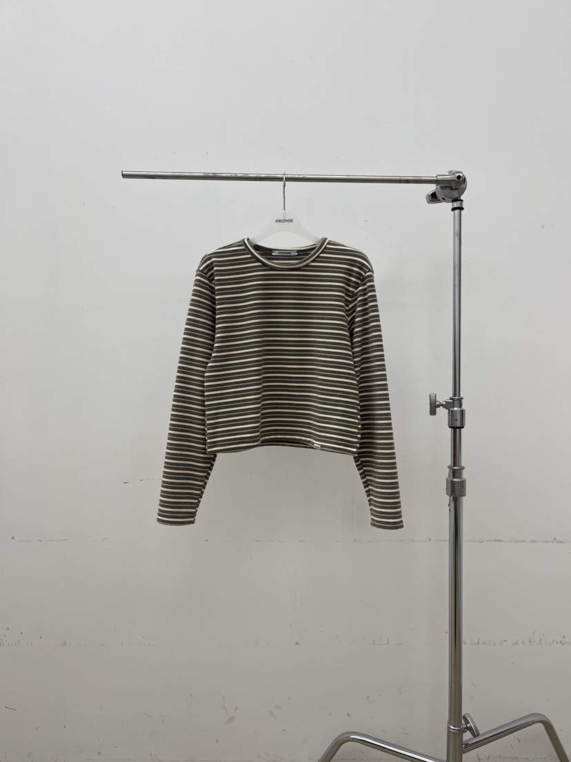 ATMOSPHERE韓國直郵㊣女裝新品25秋冬人氣熱賣職業真品長袖T恤ATMOSPHERE/BLING長袖T恤圖色2