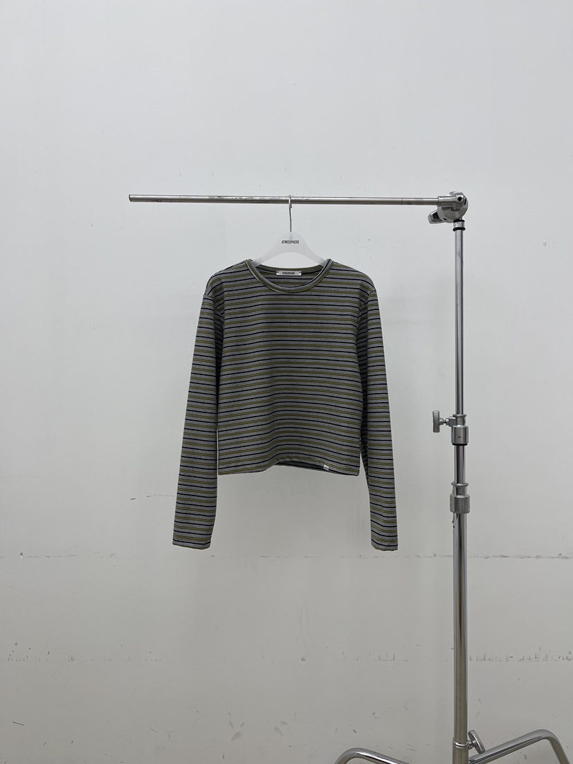 ATMOSPHERE韓國直郵㊣女裝新品25秋冬人氣熱賣職業真品長袖T恤ATMOSPHERE/BLING長袖T恤圖色3