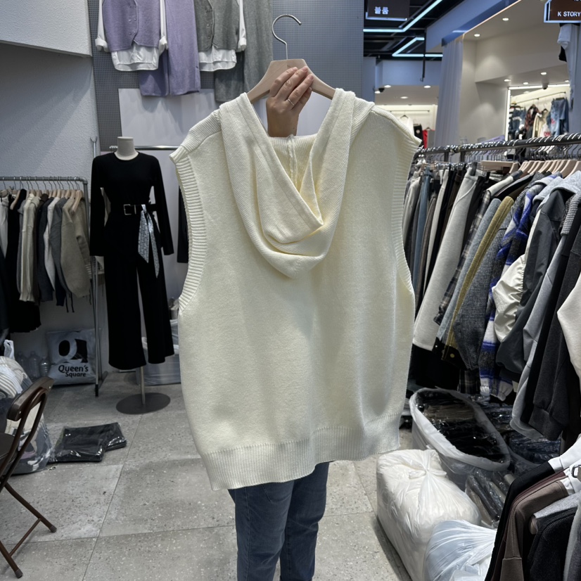 BLOOM東大門㊣實拍女士新品推薦職業時尚熱賣真品休閑馬甲連帽BLOOM-Q馬甲