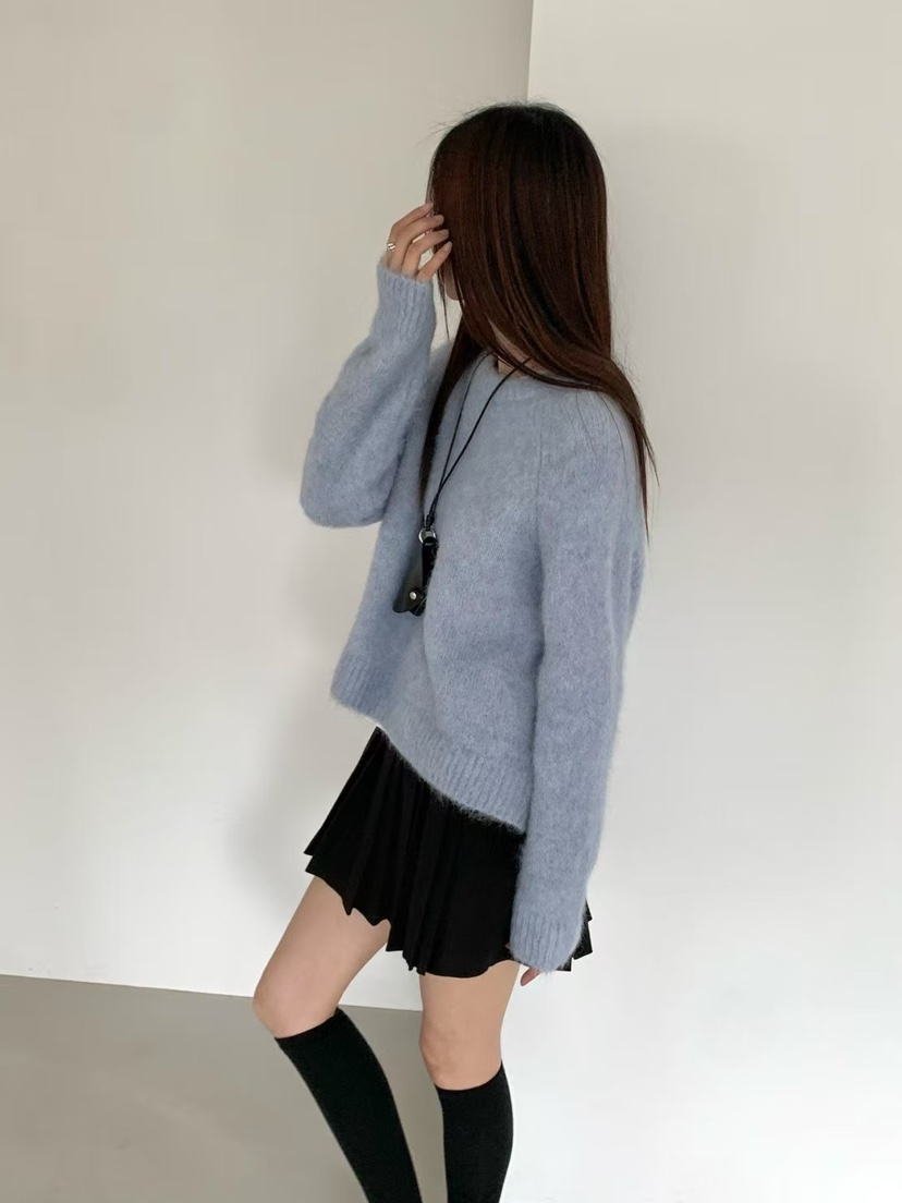 ANOU東大門㊣代購女裝新款熱賣25秋冬休閑推薦人氣毛衣羊駝ANOU毛衣