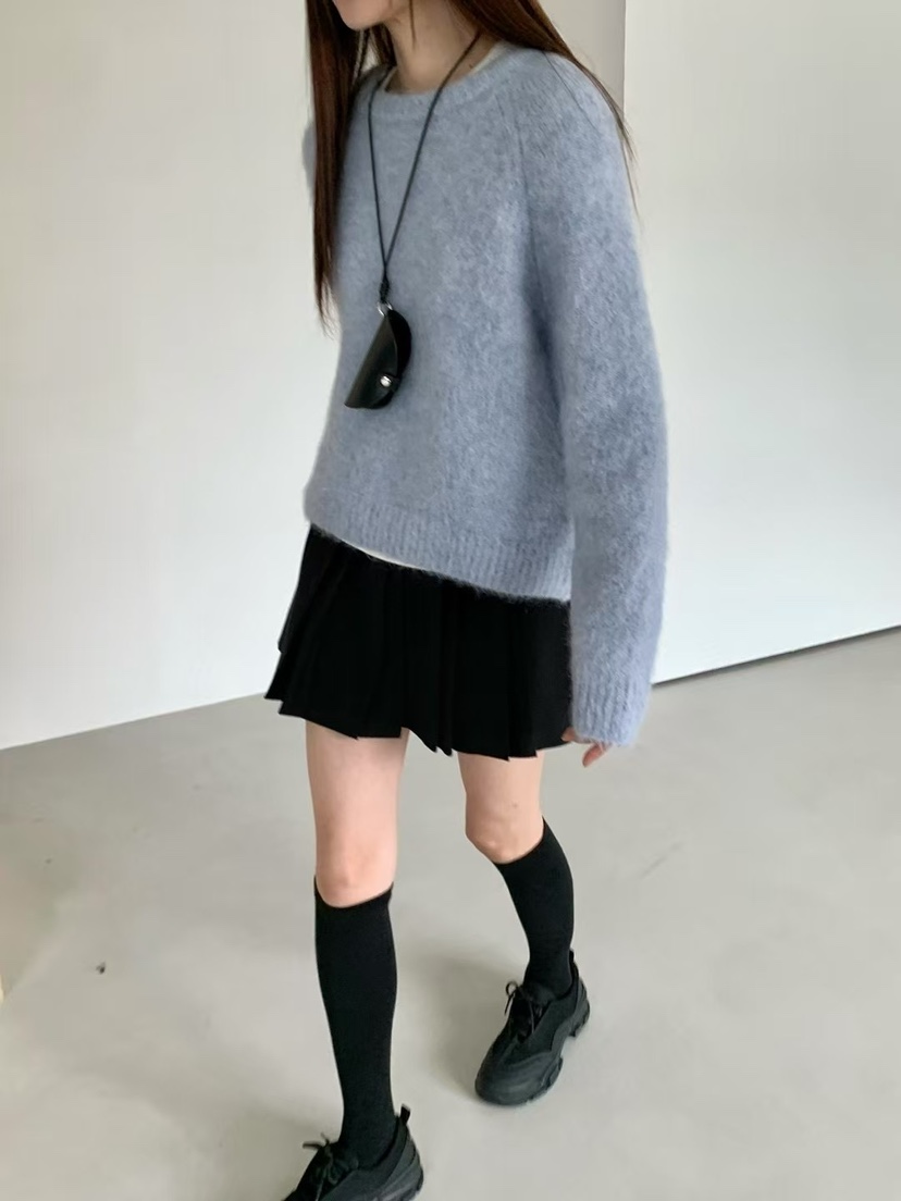 ANOU東大門㊣代購女裝新款熱賣25秋冬休閑推薦人氣毛衣羊駝ANOU毛衣