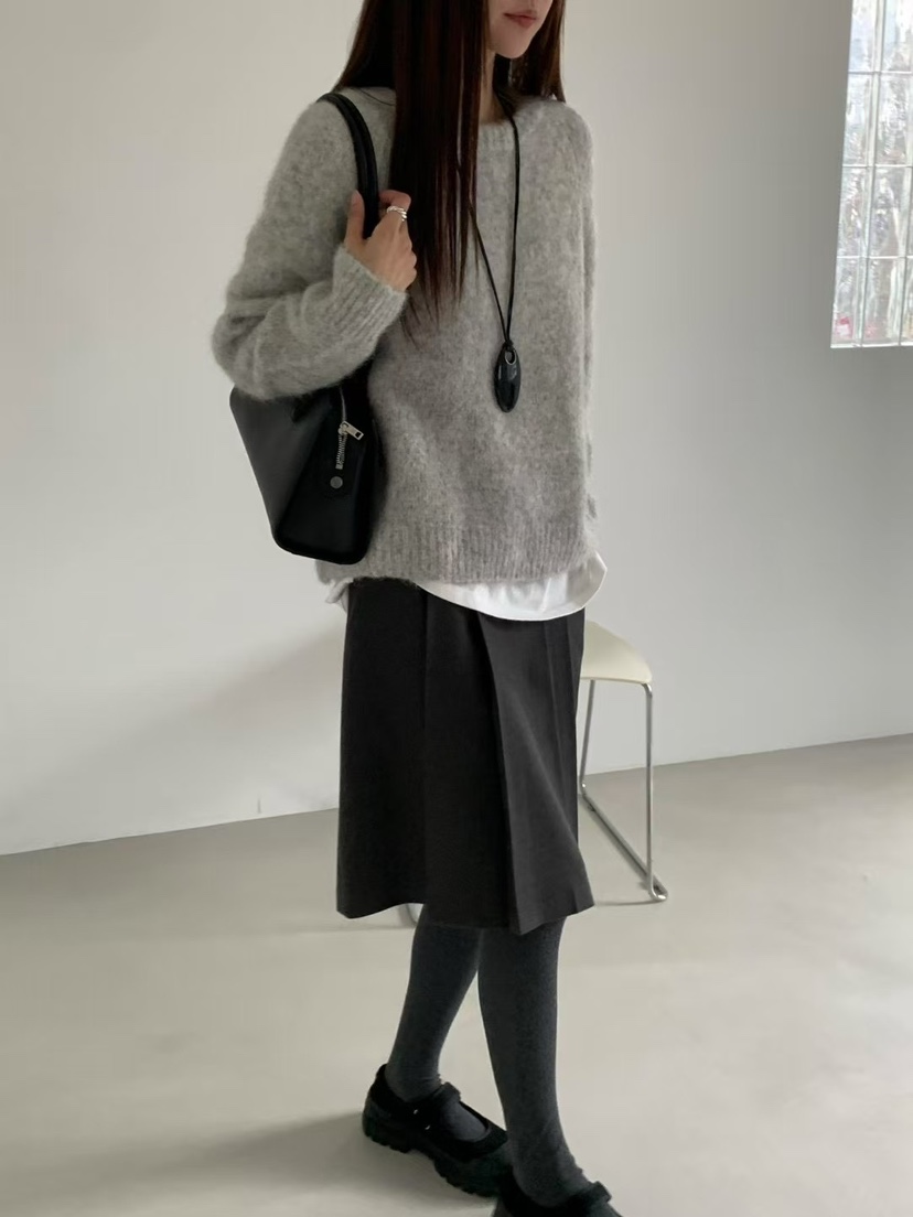 ANOU東大門㊣代購女裝新款熱賣25秋冬休閑推薦人氣毛衣羊駝ANOU毛衣