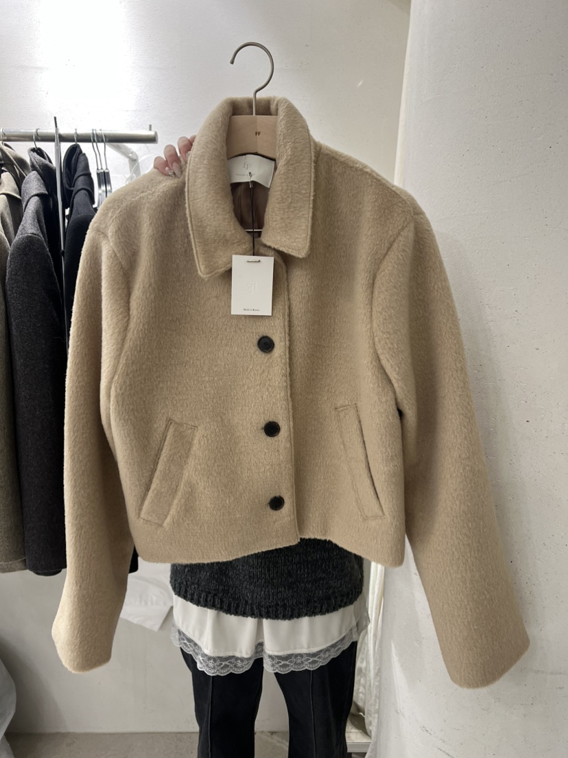 FF東大門㊣實拍女裝新品休閑25秋冬時尚推薦人氣職業夾克羊毛FF/SUNDAY夾克圖色2