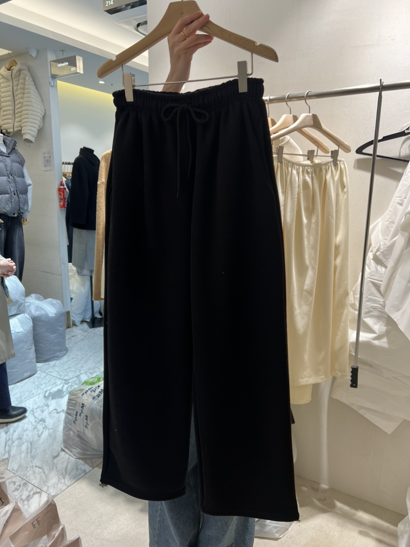 FF韓國直郵㊣女裝新品休閑人氣推薦25秋冬熱賣休閑褲加絨羊毛FF/SUNDAY休閑褲圖色4