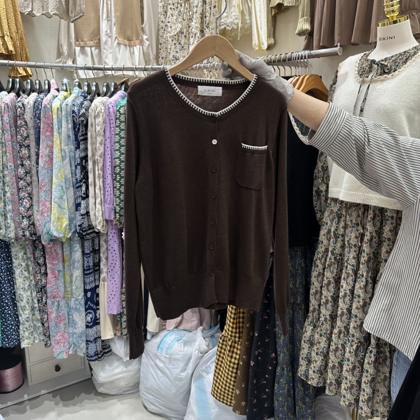 BIKINI東大門㊣代購女裝新品職業熱賣休閑真品時尚25秋冬針織衫BIKINI針織衫圖色2