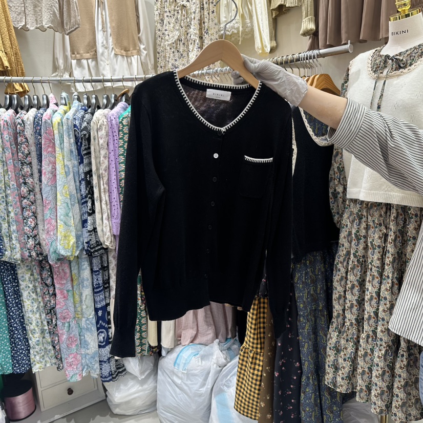 BIKINI東大門㊣代購女裝新品職業熱賣休閑真品時尚25秋冬針織衫BIKINI針織衫圖色3