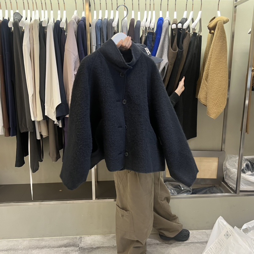 FAVE/FAVOURITE東大門㊣實拍女裝新款25秋冬推薦休閑短款大衣FAVOURITE短款大衣