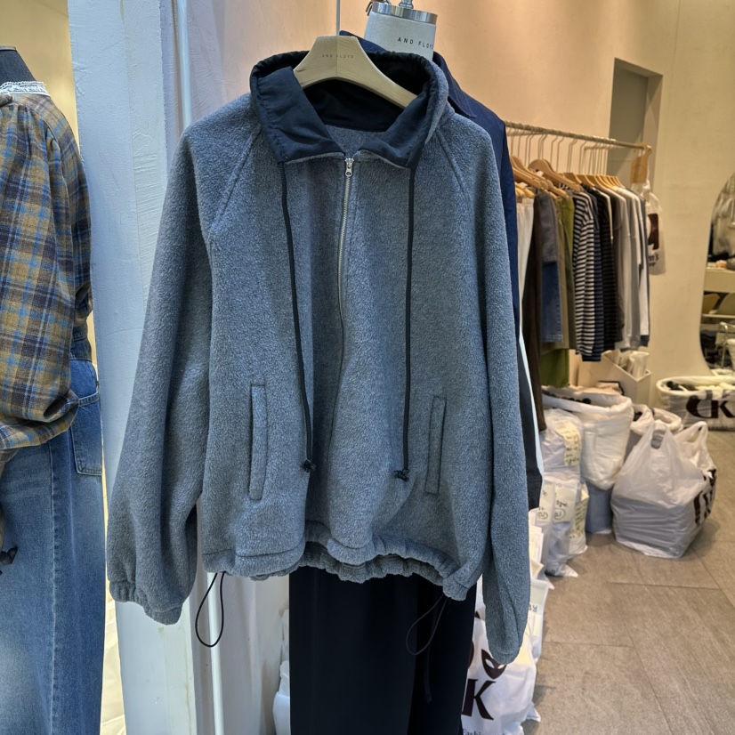 AND FLOYD韓國直郵㊣女裝新品休閑職業熱賣真品夾克加絨羊毛stunning and Floyd夾克圖色2