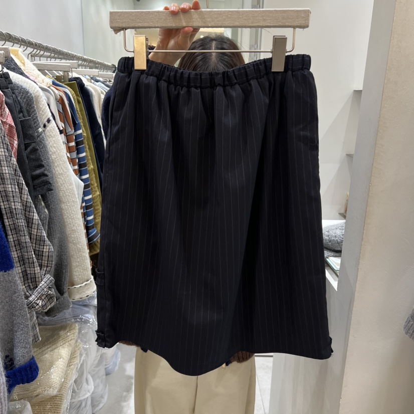 ASOME韓國代購㊣女士新品真品25秋冬時尚人氣半身裙中短裙條紋A.SOME半身裙/中短裙