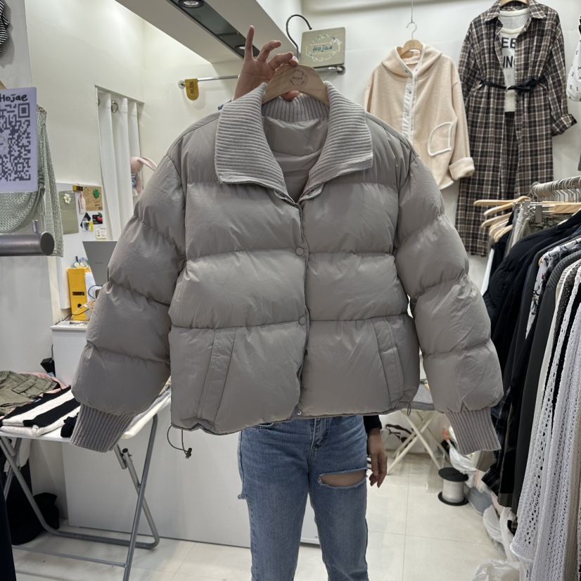HOJAE東大門㊣代購女士新款休閑時尚人氣推薦短款羽絨服填充MID-LEVEL JUMP短款羽絨服