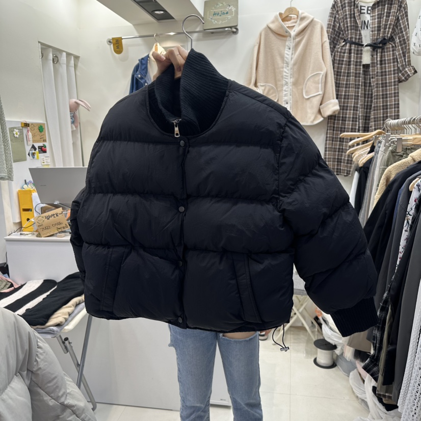 HOJAE東大門㊣代購女士新款休閑時尚人氣推薦短款羽絨服填充MID-LEVEL JUMP短款羽絨服圖色2