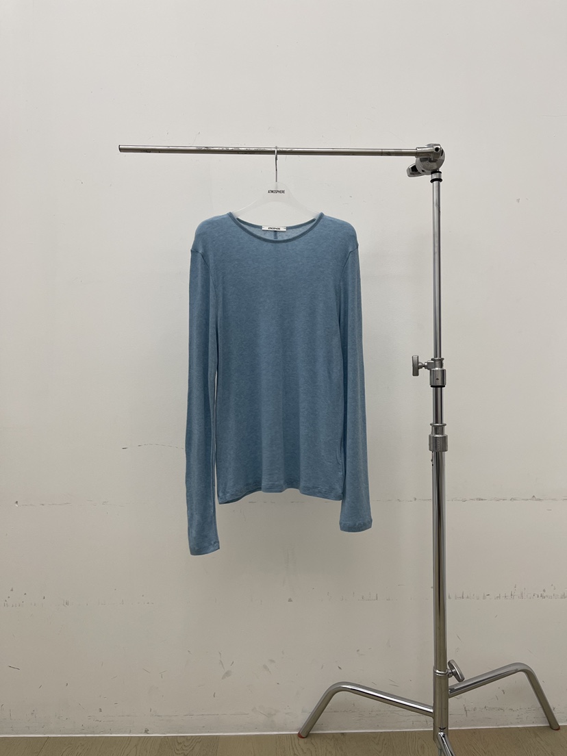 ATMOSPHERE東大門㊣實拍女裝新款25秋冬真品長袖T恤羊毛絲綢ATMOSPHERE/BLING長袖T恤圖色3