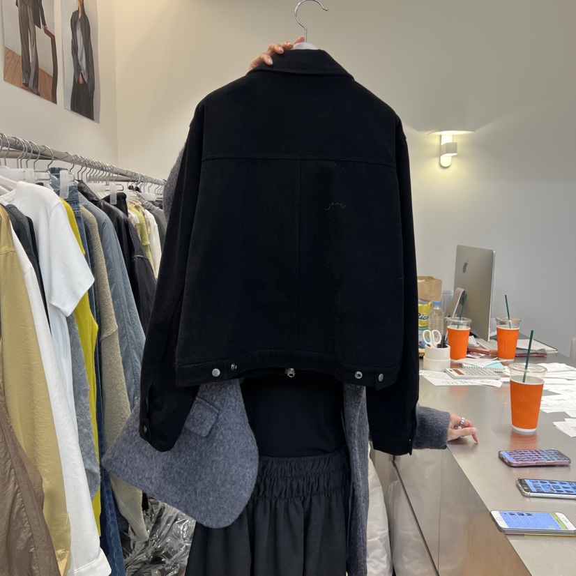 THERE東大門㊣實拍女士新品25秋冬熱賣人氣真品職業休閑夾克THERE夾克