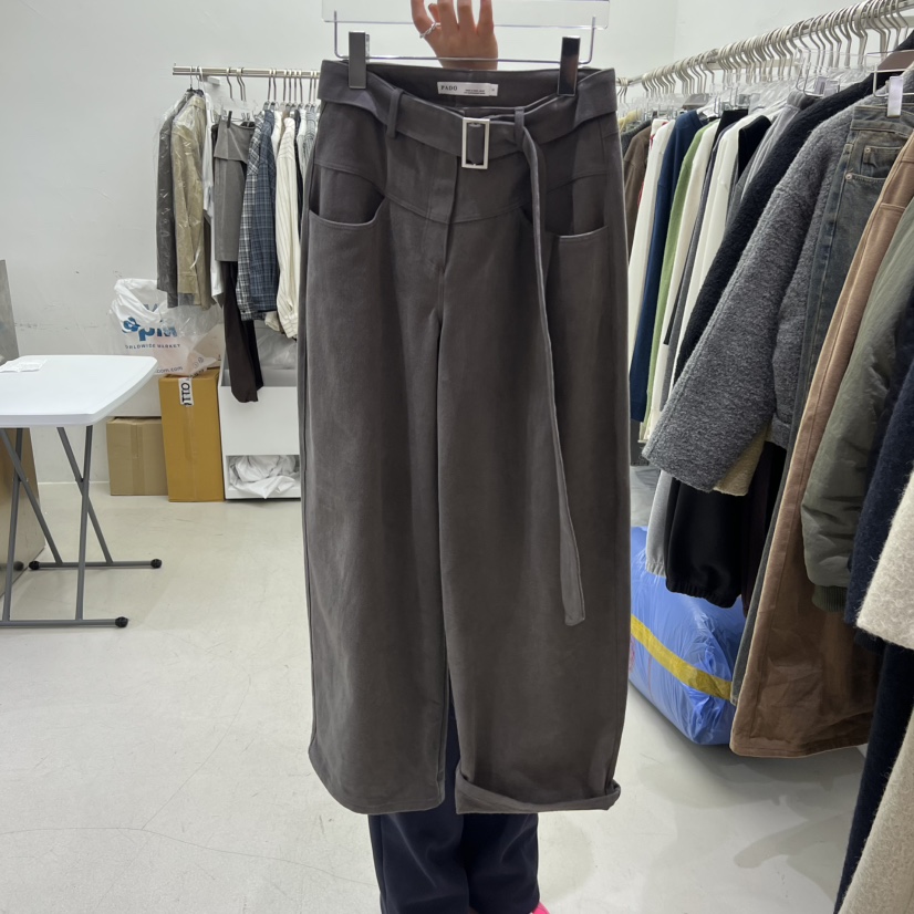 PADO韓國直郵㊣女裝新款推薦休閑人氣時尚熱賣真品職業休閑褲PADO休閑褲圖色3